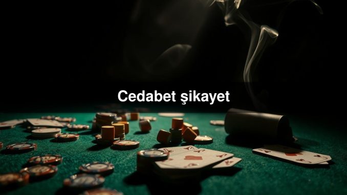 Cedabet şikayet
